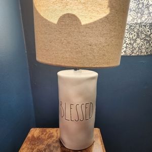 Rae Dunn Lamp. "Blessed"